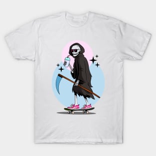 Death Rides On A Skateboard T-Shirt